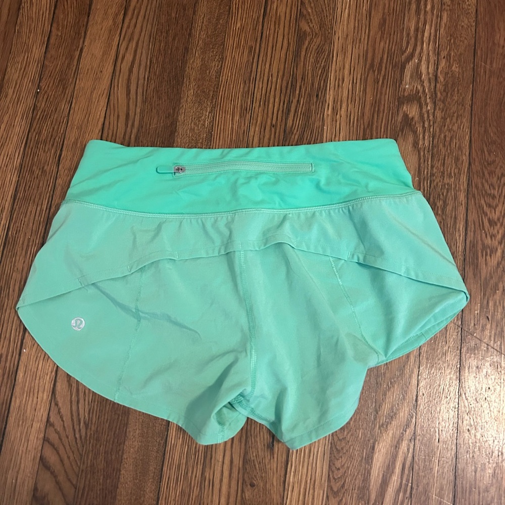 lululemon athletica Women's Mint Green Athletic Shorts